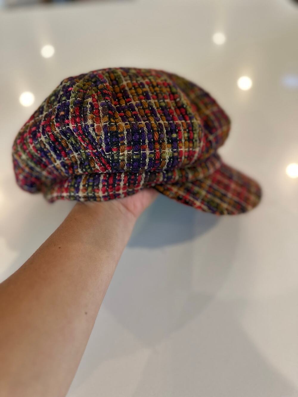 Ladies Tweed Newsboy Cap